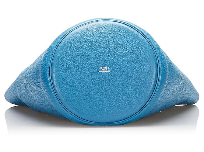 Hermès Blauer Clemence Mangeoire Eimer PM - Ansicht 4