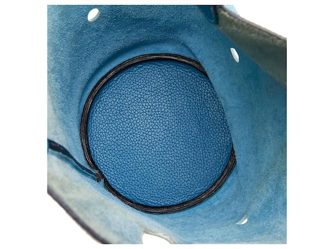 Hermès Blauer Clemence Mangeoire Eimer PM - Ansicht 5