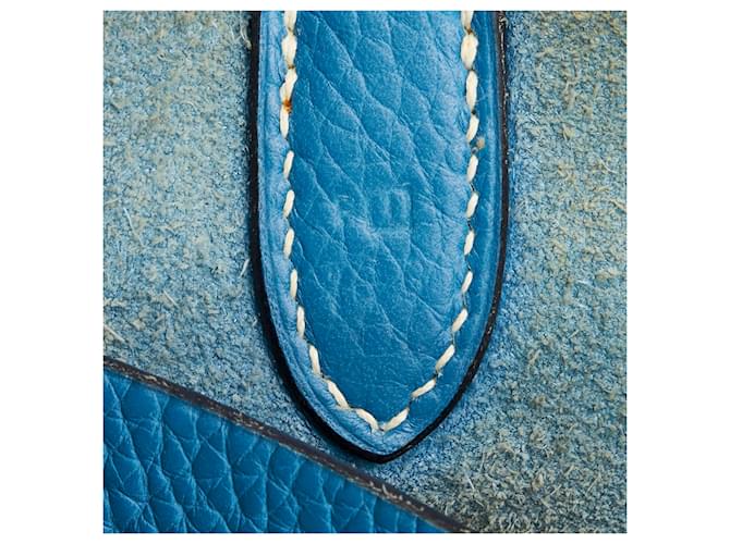 Hermès Blauer Clemence Mangeoire Eimer PM - Ansicht 7