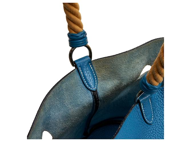 Hermès Blauer Clemence Mangeoire Eimer PM - Ansicht 8