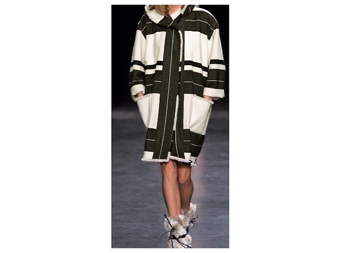 Abrigo Isabel Marant Adil de mezcla de lana blanco - vista 7