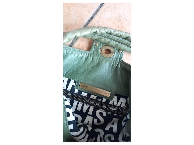 Pochette Marc by Marc Jacobs in pelle verde chiaro - vista 3