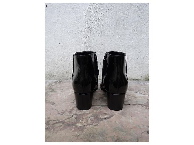 Botines Giuseppe Zanotti de charol negro - vista 10