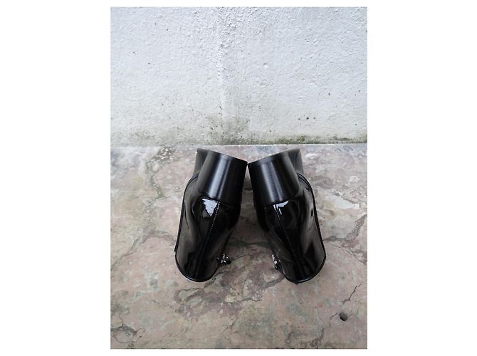Botines Giuseppe Zanotti de charol negro - vista 11