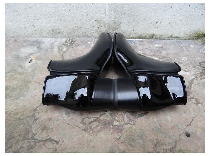 Botines Giuseppe Zanotti de charol negro - vista 9