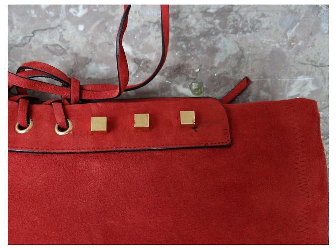 Stuart Weitzman Schnürstiefeletten aus Leder Rostrot - Ansicht 11