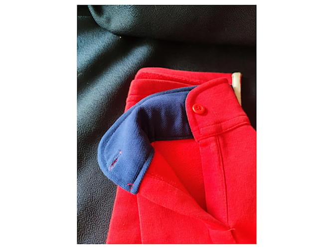 Vicomte Arthur Roter V-Ausschnitt Pullover Baumwolle XL - Ansicht 4
