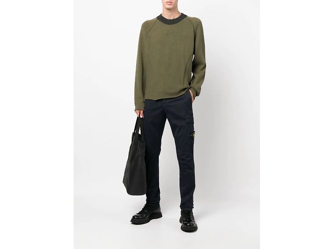 Pantaloni cargo in gabardine Stone Island Blu - vista 2