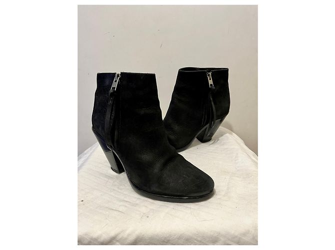 Botas de pistón All Saints negras con tacones cubanos Negro - vista 2