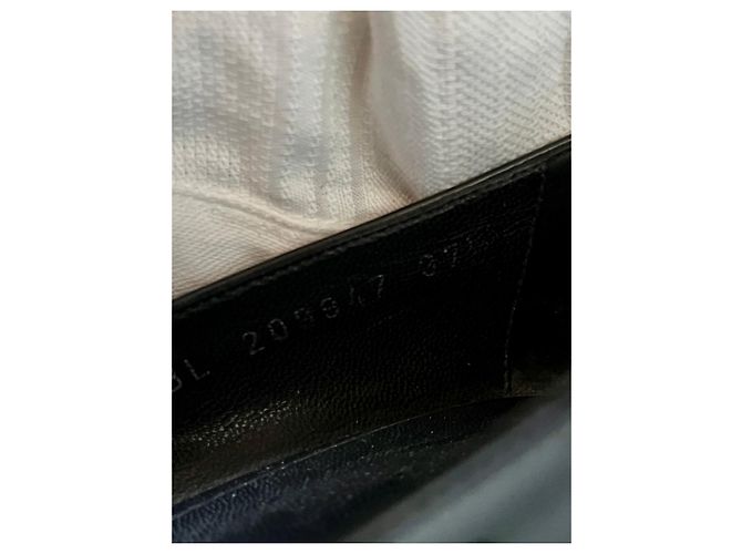 Yves Saint Laurent Tacones de charol YSL TripToo Negro Azul marino - vista 3