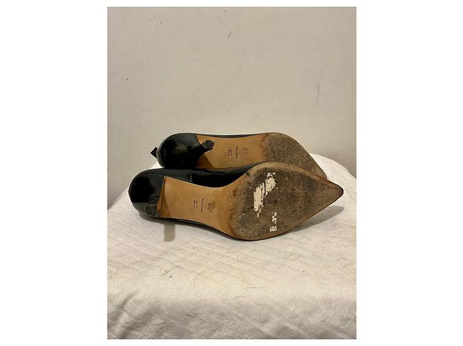 Diane Von Furstenberg Botines Chelsea DvF Mollo de charol Negro - vista 4