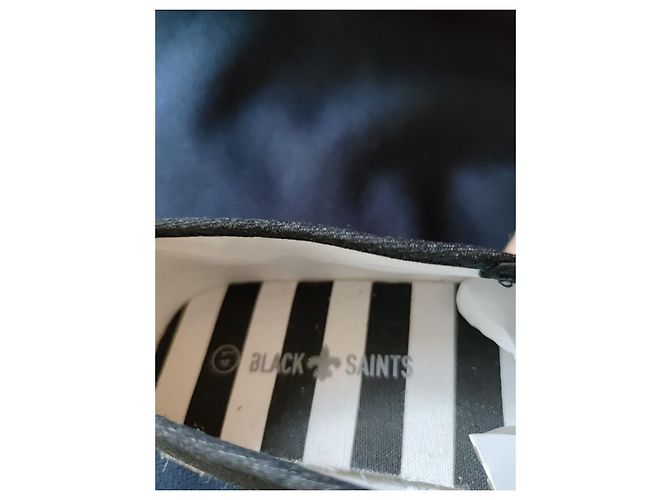 Autre Marque Espadrillas SAINTS in denim antracite cotone Grigio antracite - vista 4