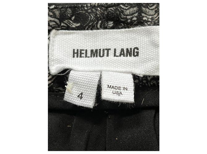 Calça harém de chiffon Helmut Lang Preto Cinza - vista 3