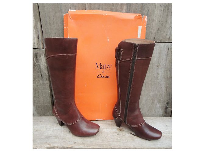 Botas Clarks X Mary de cuero marrón Castaño - vista 2