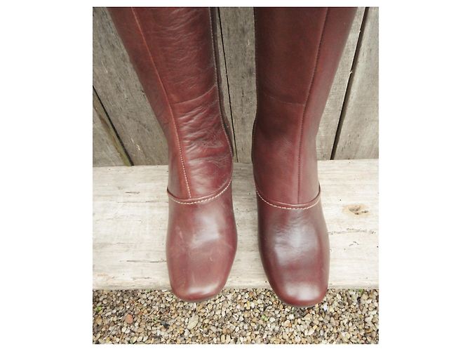 Botas Clarks X Mary de cuero marrón Castaño - vista 3