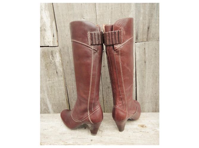 Botas Clarks X Mary de cuero marrón Castaño - vista 4
