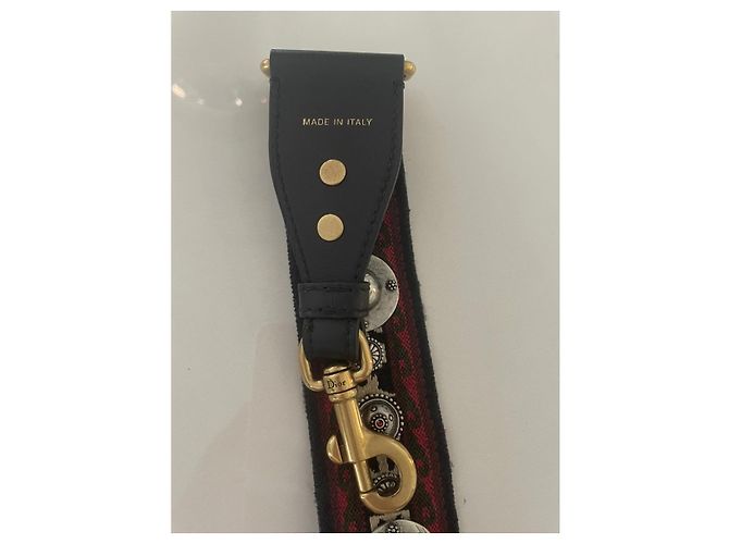 Christian Dior bolsa tiracolo 30 Montaigne couro preto bordô - vista 8