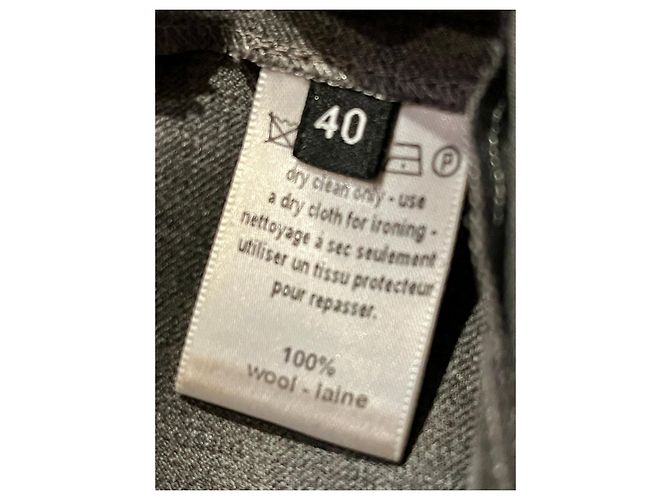 Falda cruzada de lana Joseph gris - vista 3