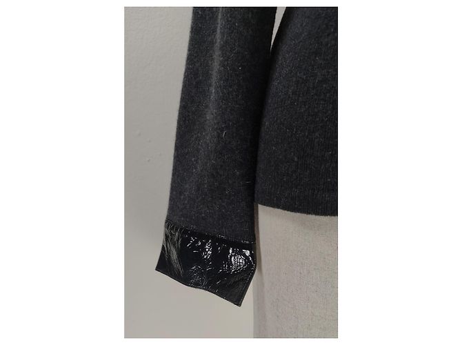 Luisa Cerano Zip Cardigan Black Cashmere Wool - view 2