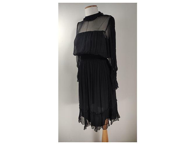 Autre Marque Vestido negro Seventy de viscosa - vista 2
