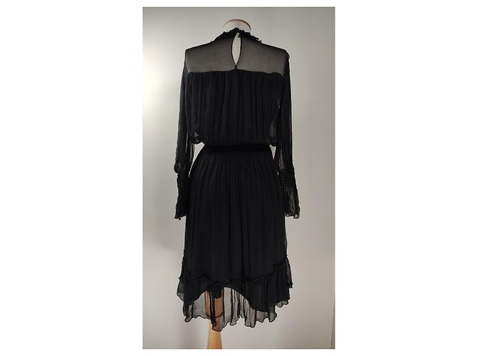 Autre Marque Vestido negro Seventy de viscosa - vista 3