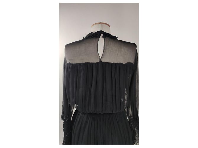 Autre Marque Vestido negro Seventy de viscosa - vista 4