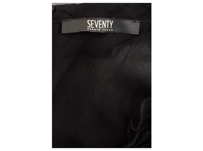 Autre Marque Vestido negro Seventy de viscosa - vista 5