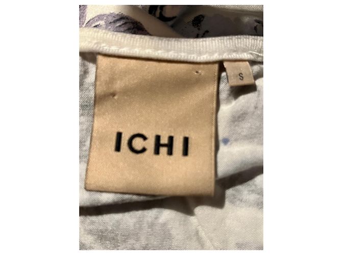 Ichi Jasmin Kleid asymmetrisch weiß gemustert Mehrfarben - Ansicht 2