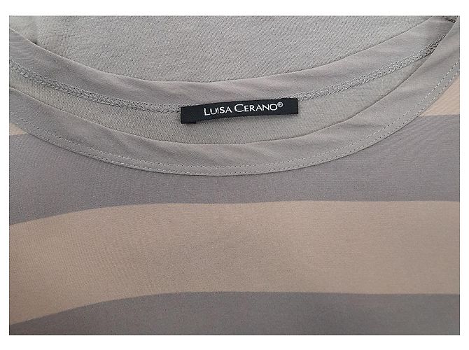 Top a righe in seta e tencel Luisa Cerano Multicolore - vista 3