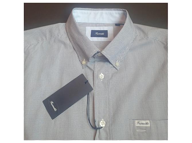 Camicia Façonnable in cotone blu L Multicolore - vista 6