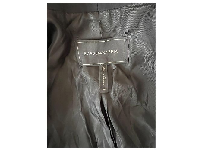 Blazer Bcbg Max Azria Marrone Nero Cotone - vista 3
