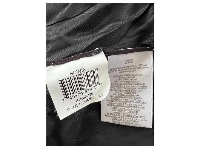 Blazer Bcbg Max Azria Marrone Nero Cotone - vista 4