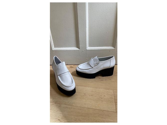 Mocassins Maje de couro branco - vista 2
