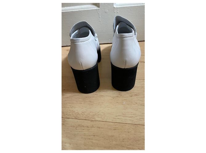 Mocassins Maje de couro branco - vista 3