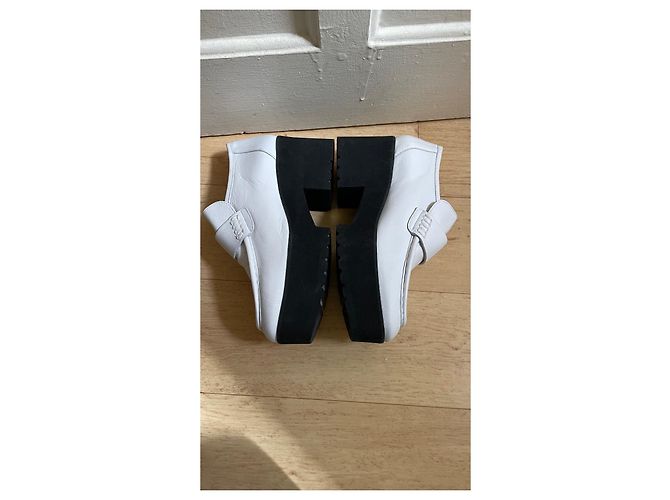 Mocassins Maje de couro branco - vista 4