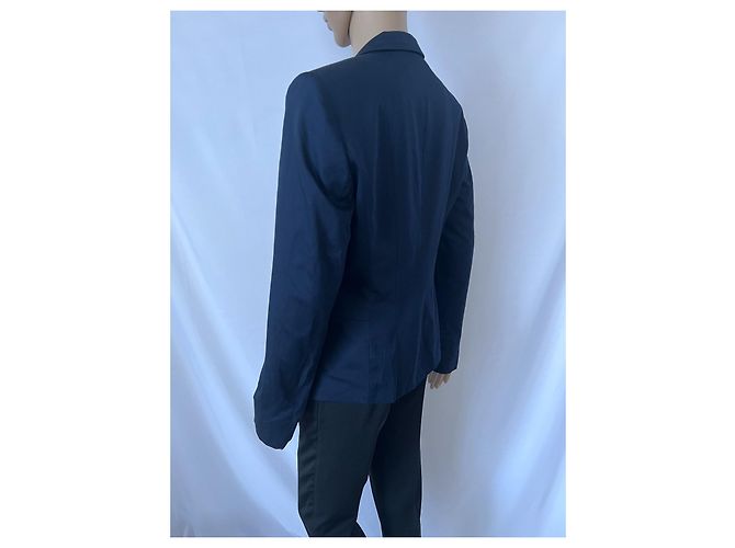 Blazer blu navy Hugo Boss Anelly in cotone - vista 2