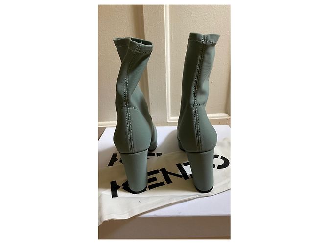 Botines Kenzo Verde Almendra Cuero Verde claro - vista 2
