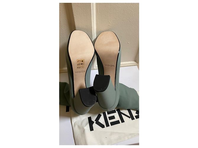 Botines Kenzo Verde Almendra Cuero Verde claro - vista 5