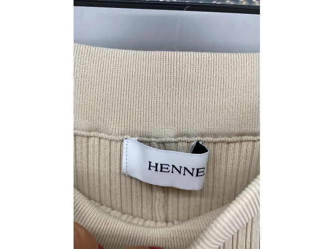 Autre Marque Henne Hose T.UK 8 Viskose Beige - Ansicht 3