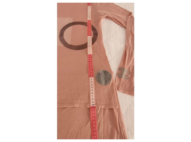 Conjunto falda + top Chanel Rosa Gris Burdeos - vista 15