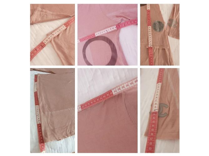 Conjunto falda + top Chanel Rosa Gris Burdeos - vista 5