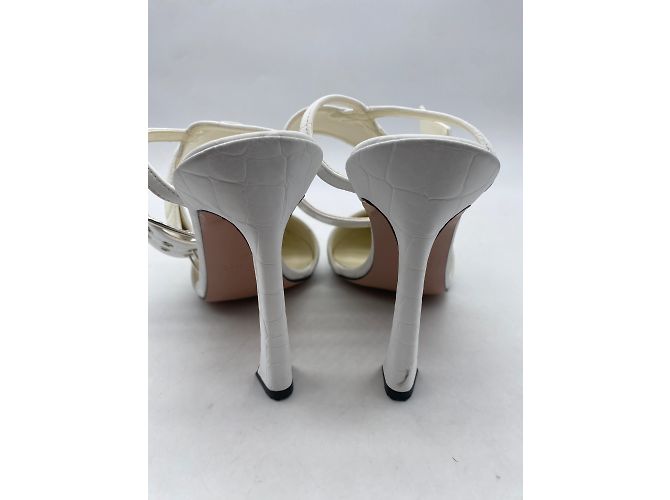 Autre Marque Sandali Piferi T.EU 37 Pelle Bianco - vista 5