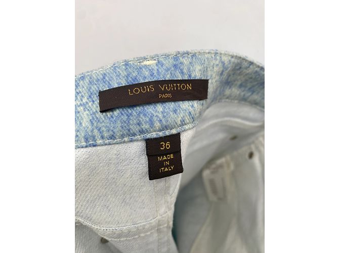 LOUIS VUITTON Vaqueros T.fr 36 Pantalones vaqueros Azul - vista 4