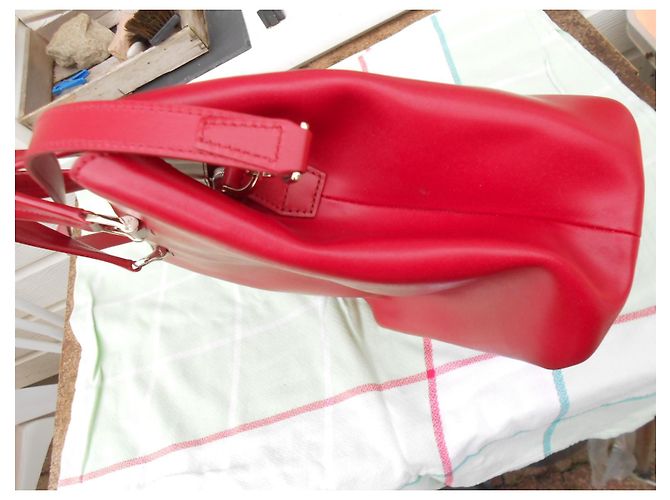 bag-in 100%Longchamp in pelle rossa Rosso - vista 10