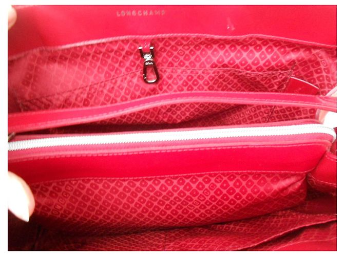 bag-in 100%Longchamp in pelle rossa Rosso - vista 13