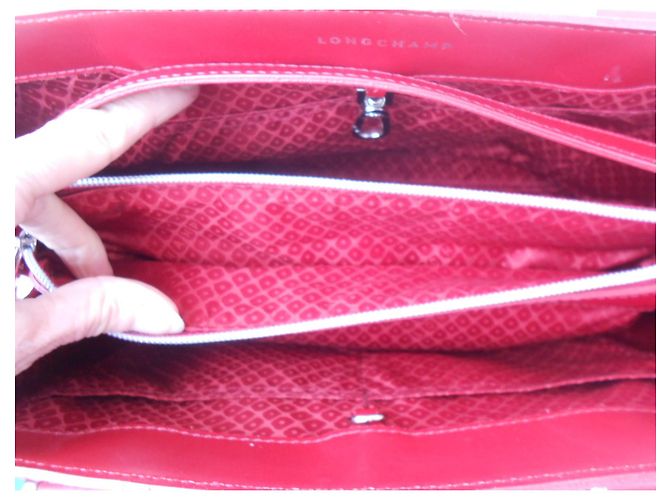 bag-in 100%Longchamp in pelle rossa Rosso - vista 15