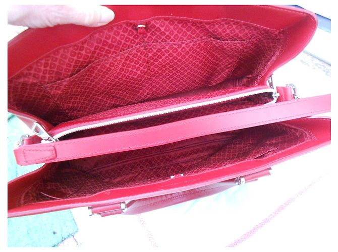 bag-in 100%Longchamp in pelle rossa Rosso - vista 16