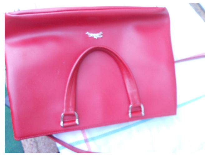 bag-in 100%Longchamp in pelle rossa Rosso - vista 17