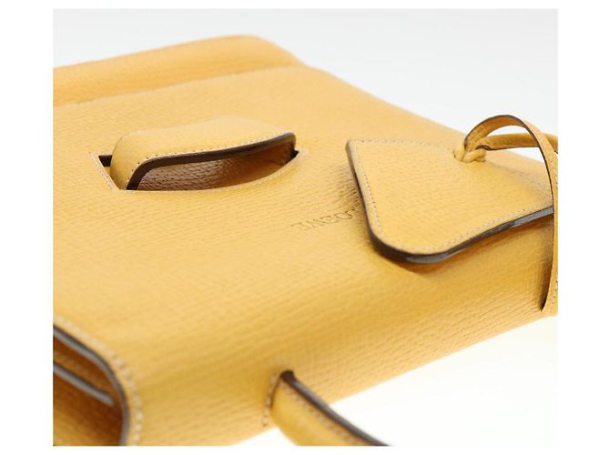 Borsa a mano LOEWE Barcelona in pelle 2modo Yellow Auth am4030 Giallo - vista 18