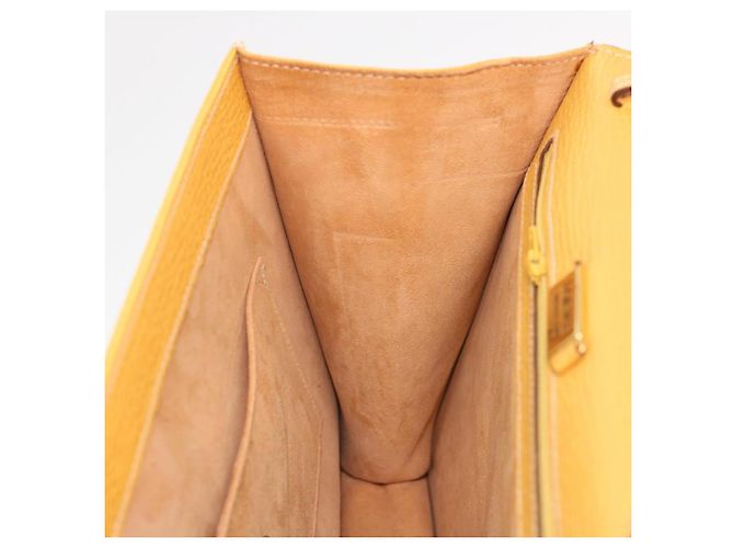 Borsa a mano LOEWE Barcelona in pelle 2modo Yellow Auth am4030 Giallo - vista 20